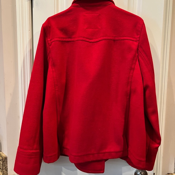 Old Navy Stylish Red Peacoat Sz XL - Picture 4 of 4